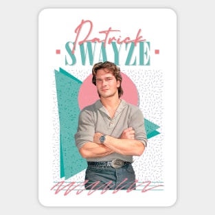 Patrick Swayze // Retro Style Fan Art Sticker